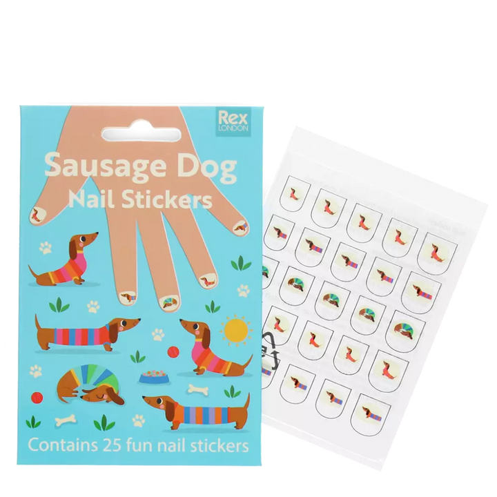 Children's Nail Stickers / Sausage Dog