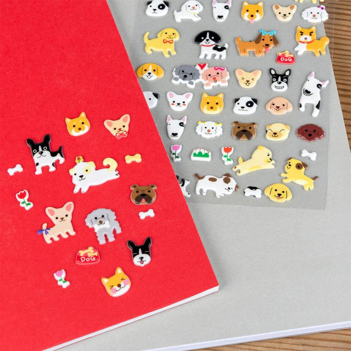 3D Puffy Stickers / Dogs