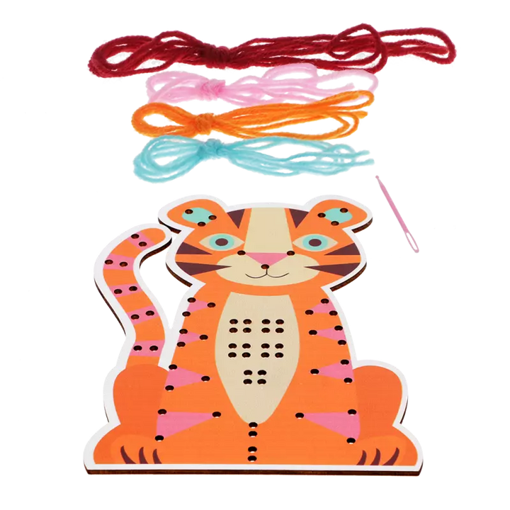 Learn to Sew Wooden Hand-Stitch Set / Tiger