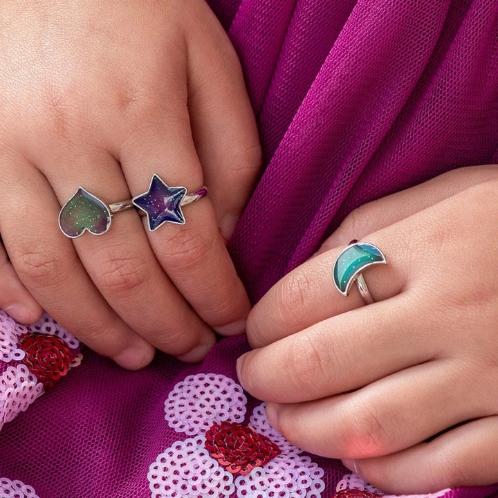 Mood Rings Heart, Star &amp; Moon / Set 3