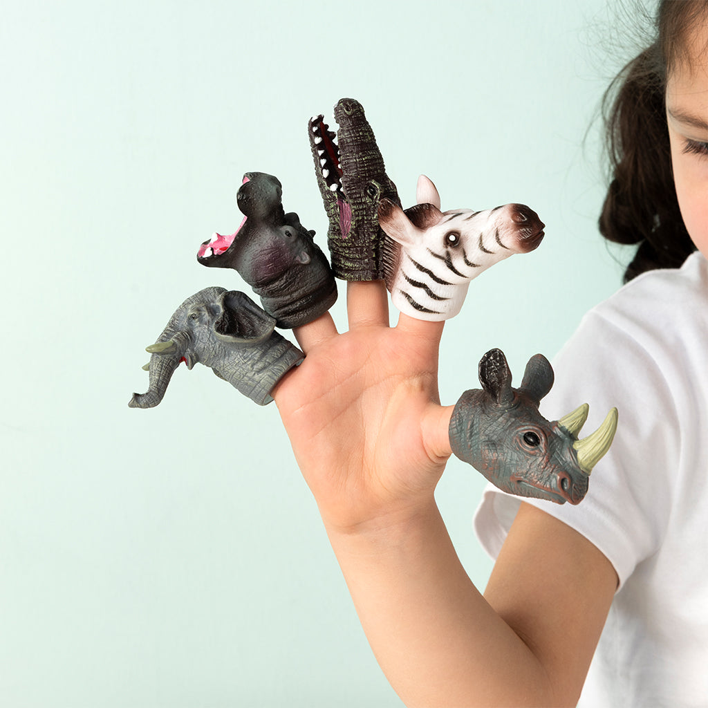 Animal Finger Puppets (set of 5) / Safari