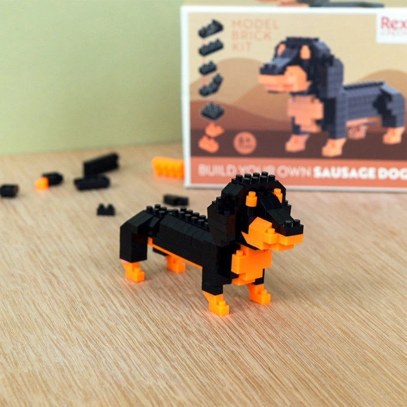 Build Your Own Dog Model Brick Kit / Sausage Dog
