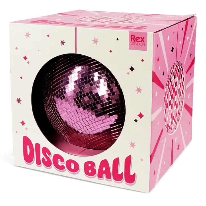 Hanging Disco Ball (20cm) / Pink