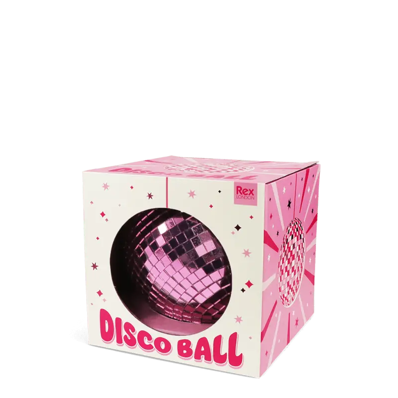 Hanging Disco Ball (10cm) / Pink