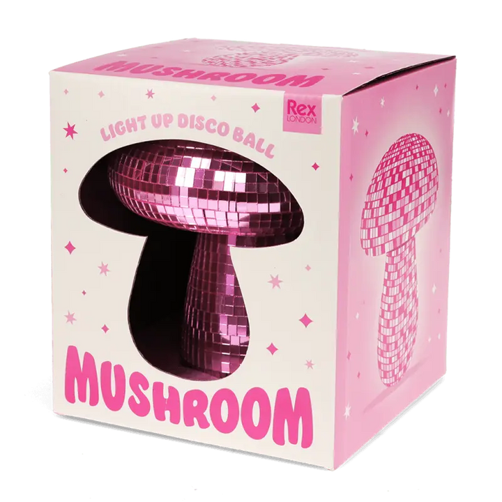 Disco Mushroom Table Lamp / Pink