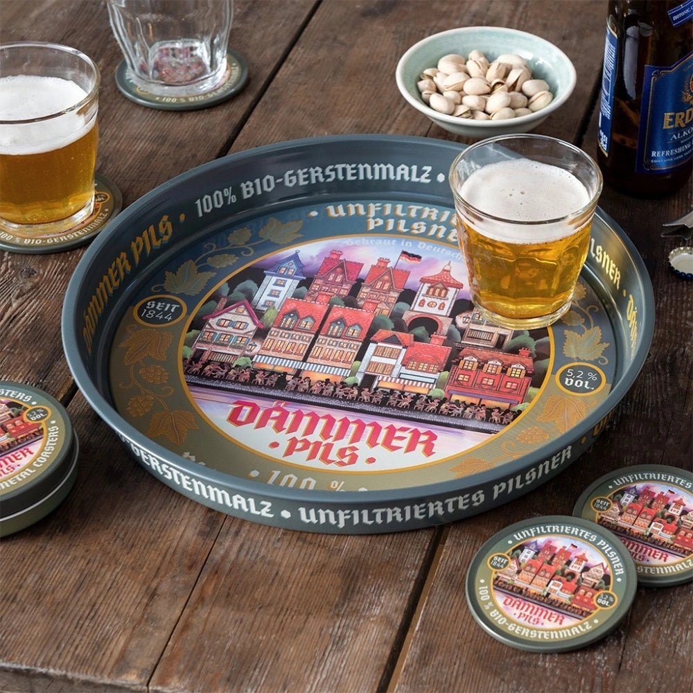 Round Metal Serving Tray / Dammer Pils