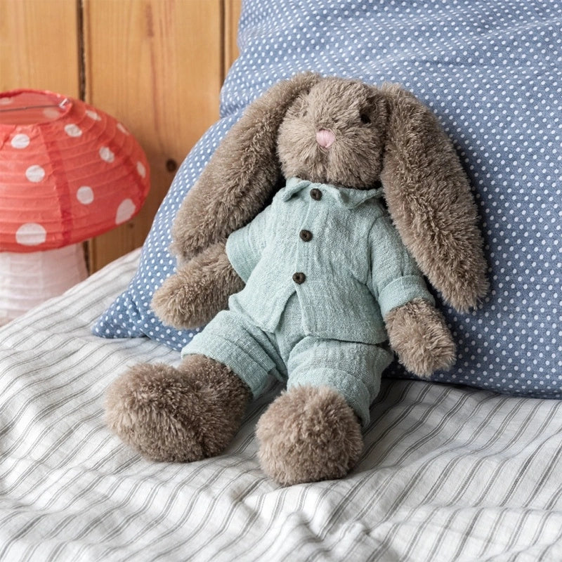 Plush Toy / Bunny In A Blue Outfit