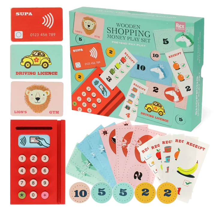 Wooden Shopping Money Playset