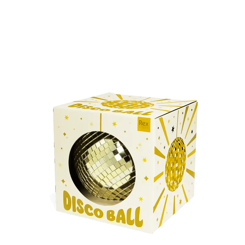 Hanging Disco Ball (10cm) / Gold