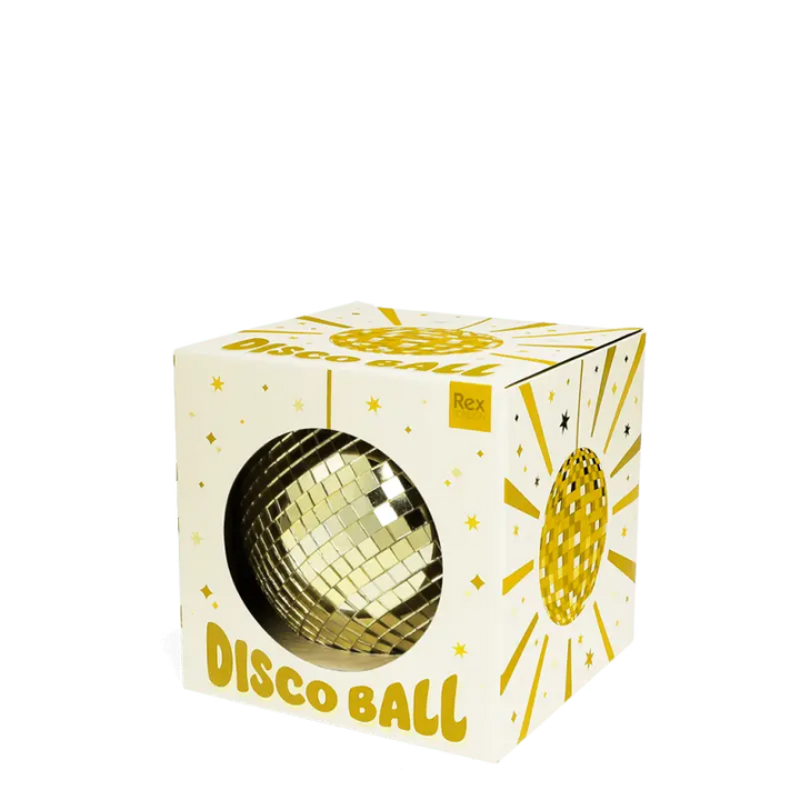Hanging Disco Ball (10cm) / Gold