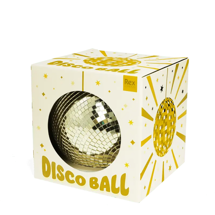 Hanging Disco Ball (15cm) / Gold