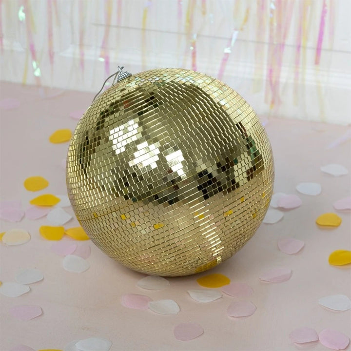 Hanging Disco Ball (20cm) / Gold