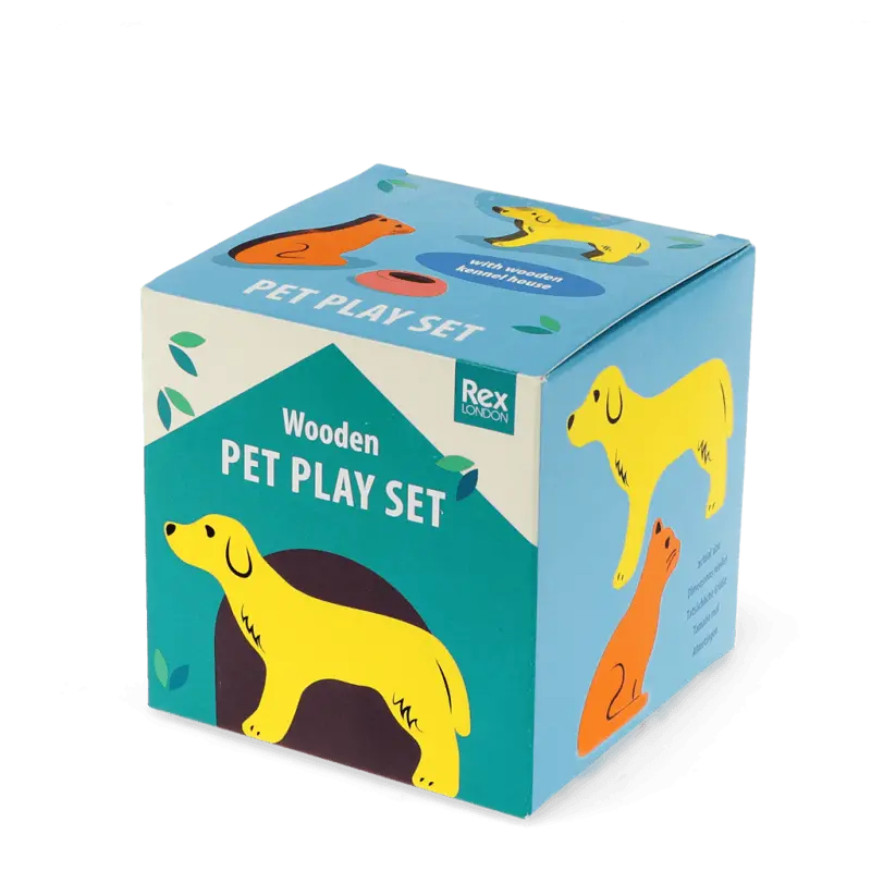 Wooden Pet Playset
