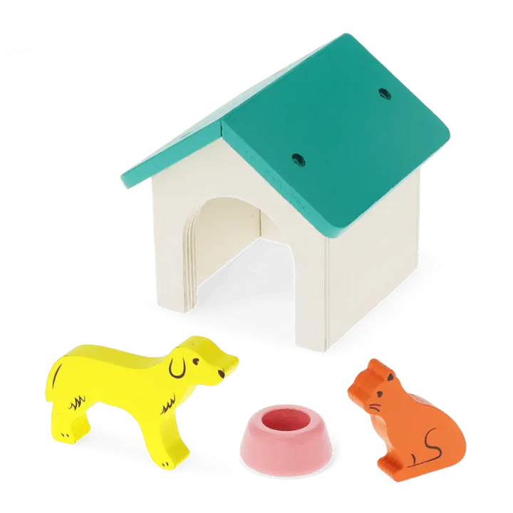 Wooden Pet Playset