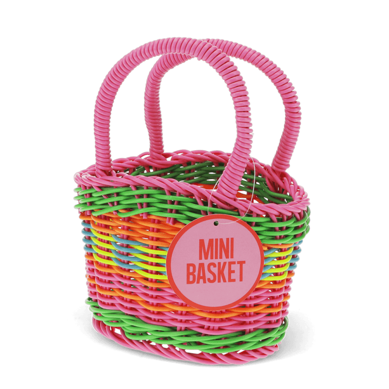 Woven Plastic Basket / Mini Multicolour