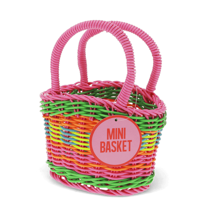 Woven Plastic Basket / Mini Multicolour