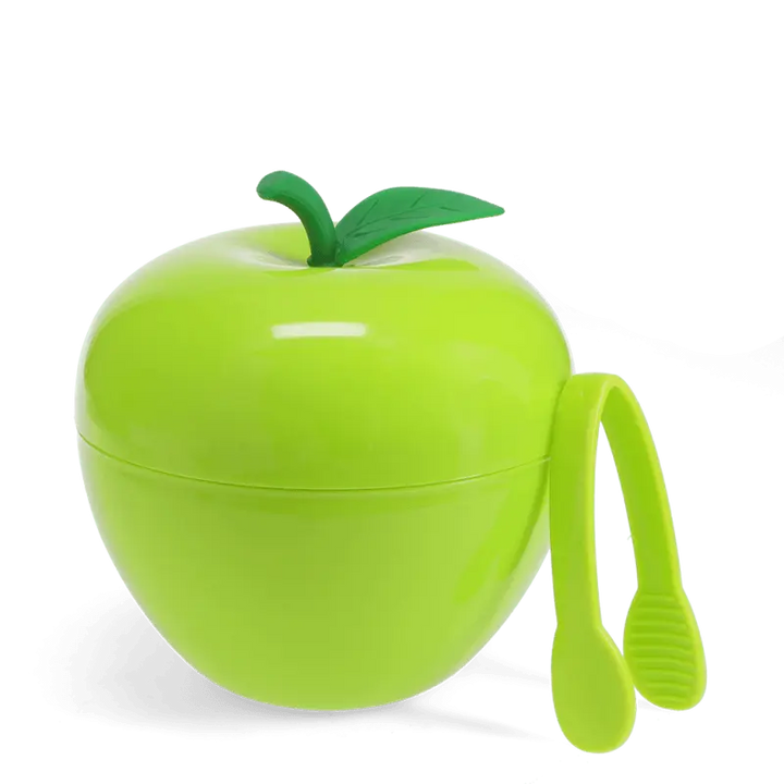 Fruit Ice Bucket With Lid &amp; Tongs / Apple