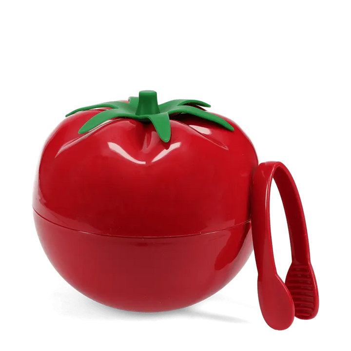 Fruit Ice Bucket With Lid &amp; Tongs / Tomato