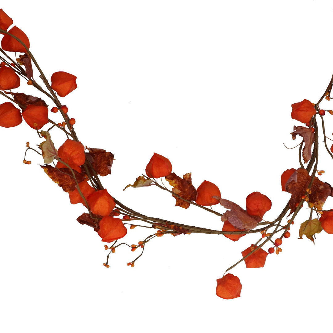Orange Physalis & Autumn Garland