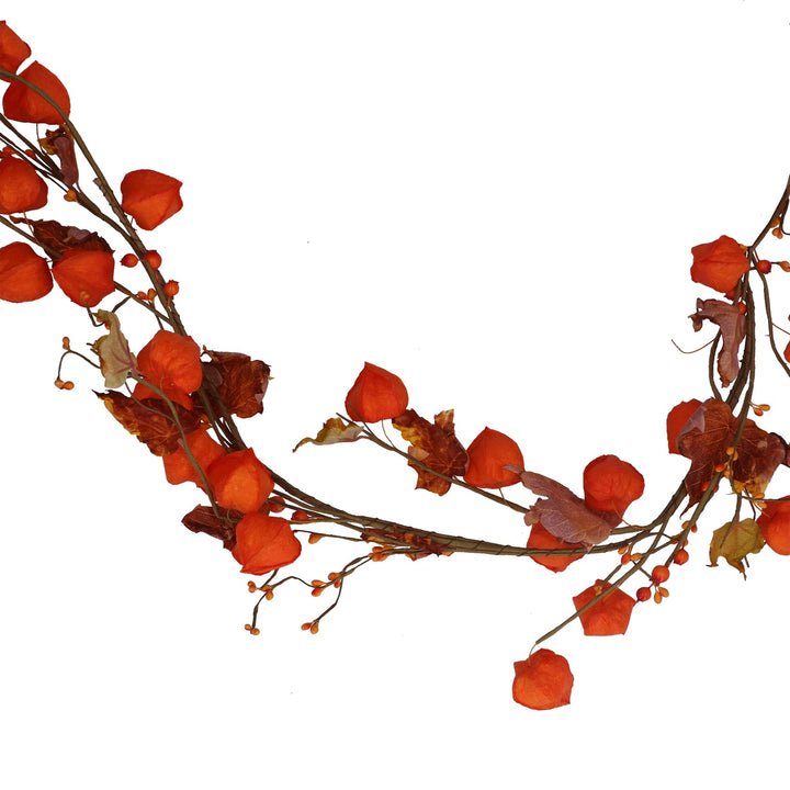 Orange Physalis & Autumn Garland