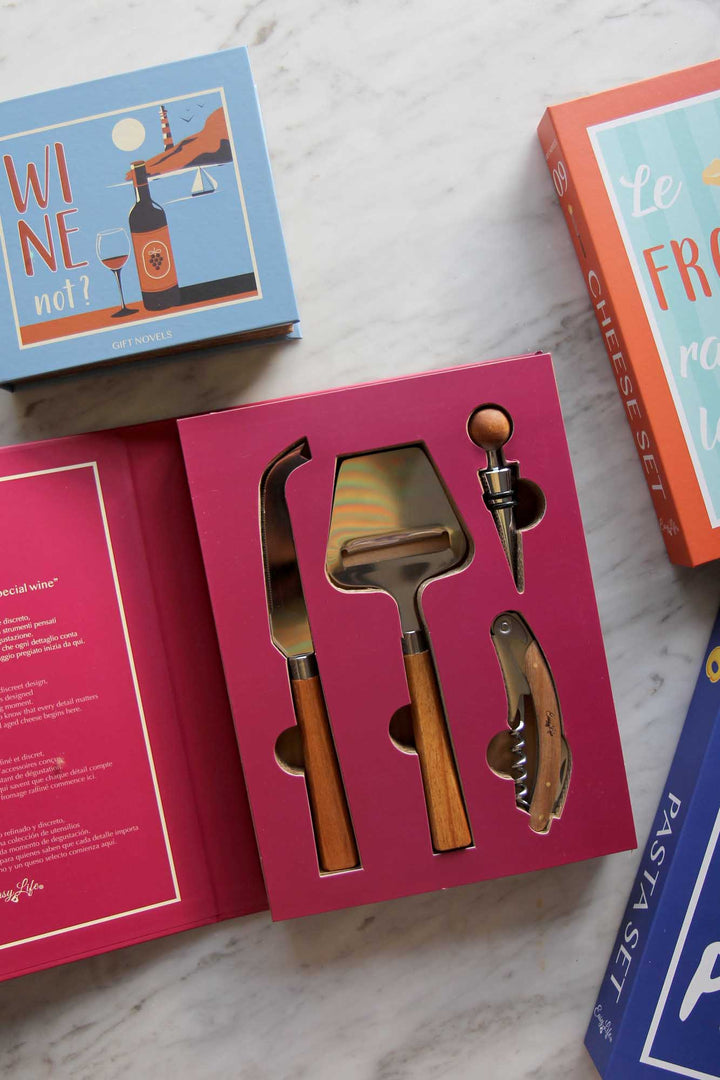 4 Piece Cheese & Wine Set