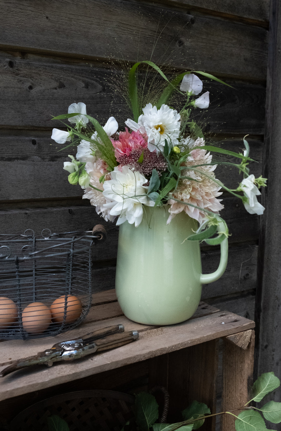 Emil's Enamel Green Jug