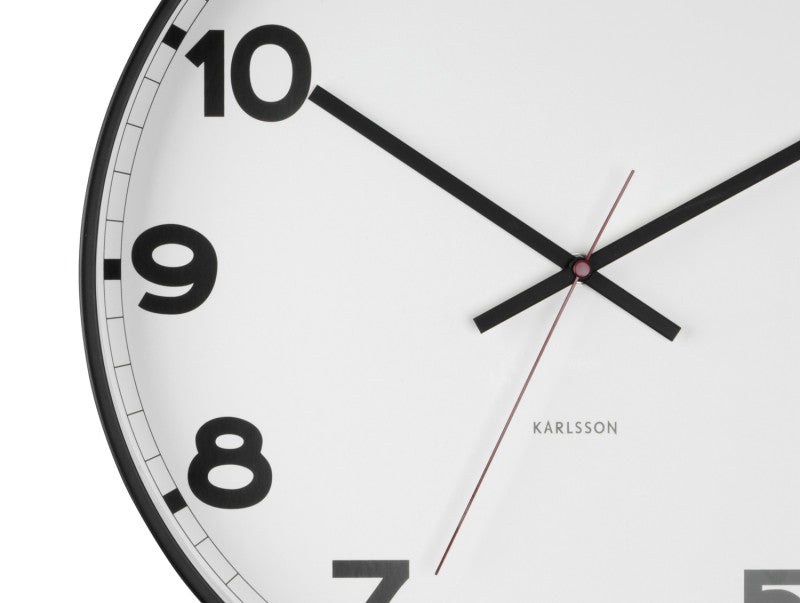 Classic Wall Clock Med 40cm / White