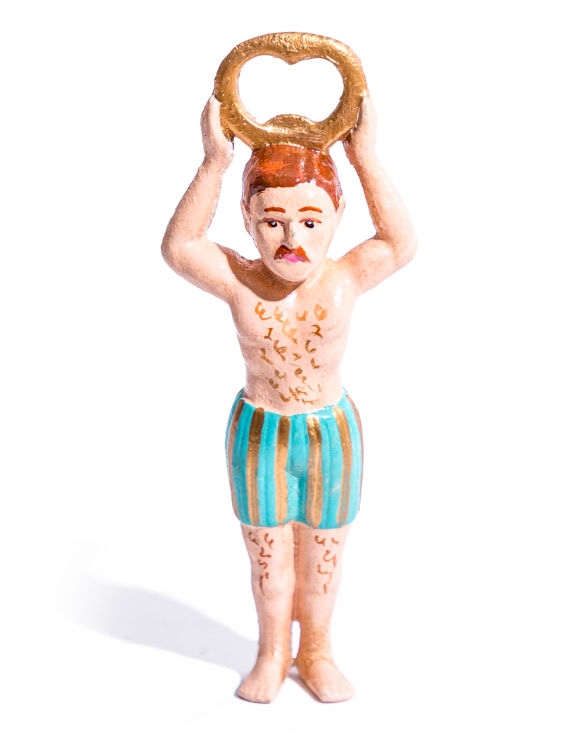 Cast Iron Retro Swimmer Bottle Opener
