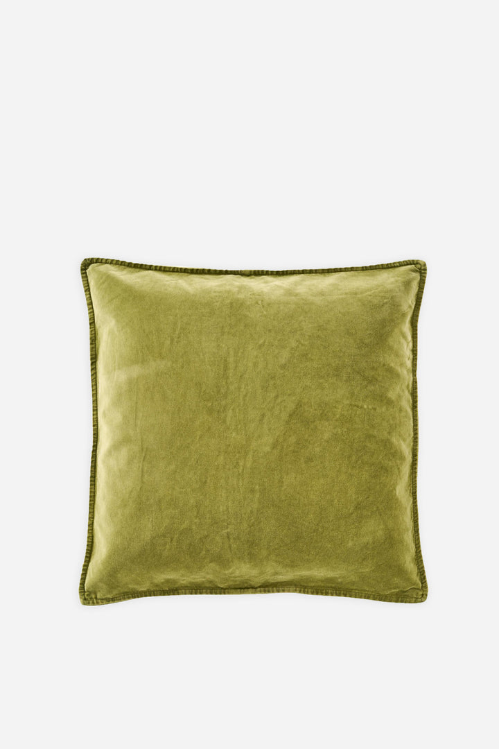 Velvet Cushion 52x52cm / Herbal Green