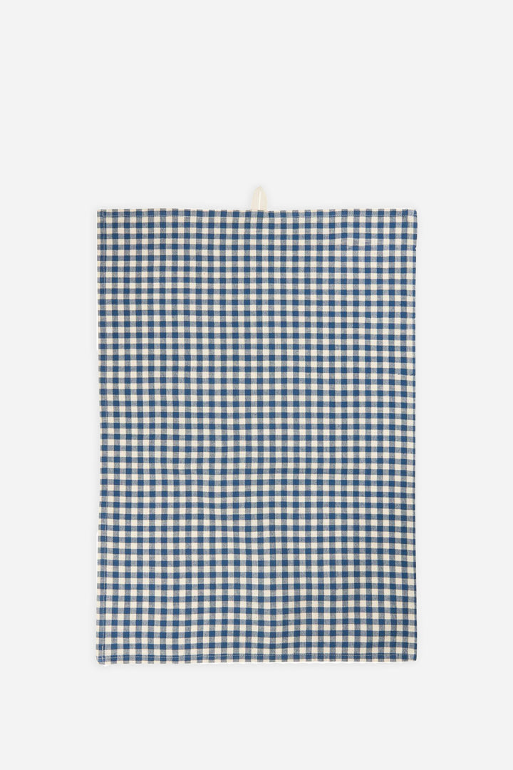 Tea Towel Lucas Blue Check