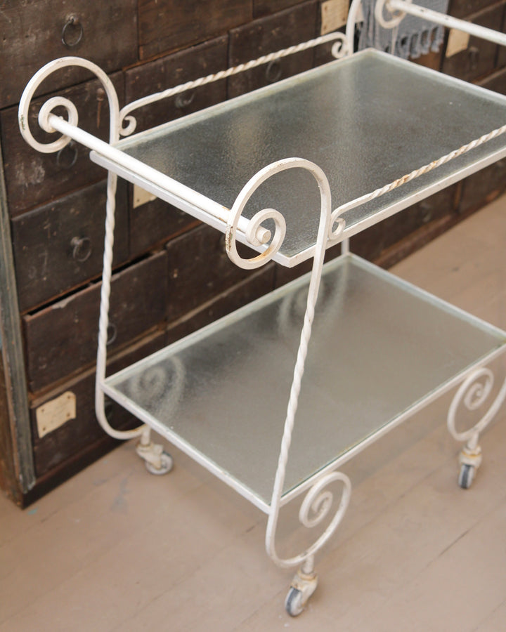 Two Tier Wrought Iron Trolley