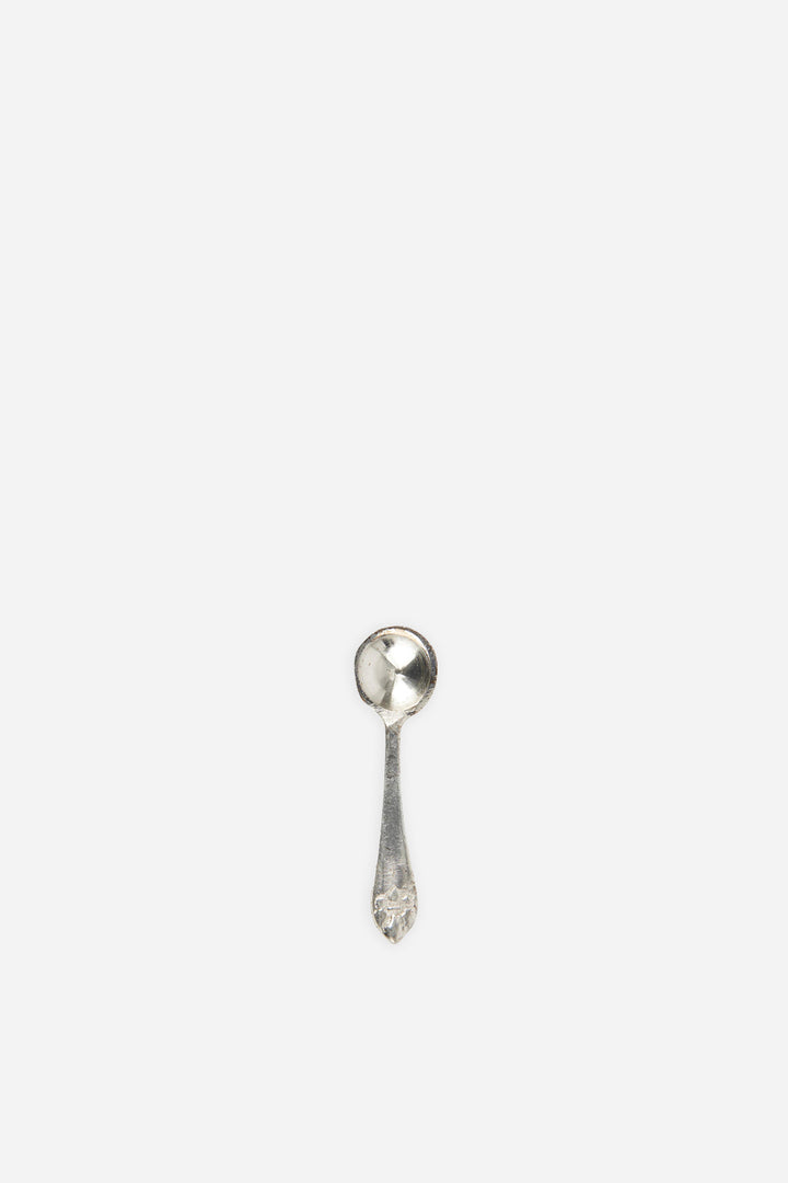 Salt Spoon / Silver Plated Brass