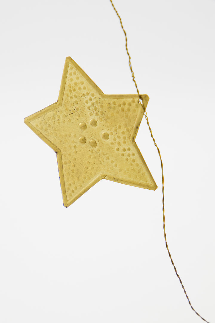 Stars Antique Brass Garland