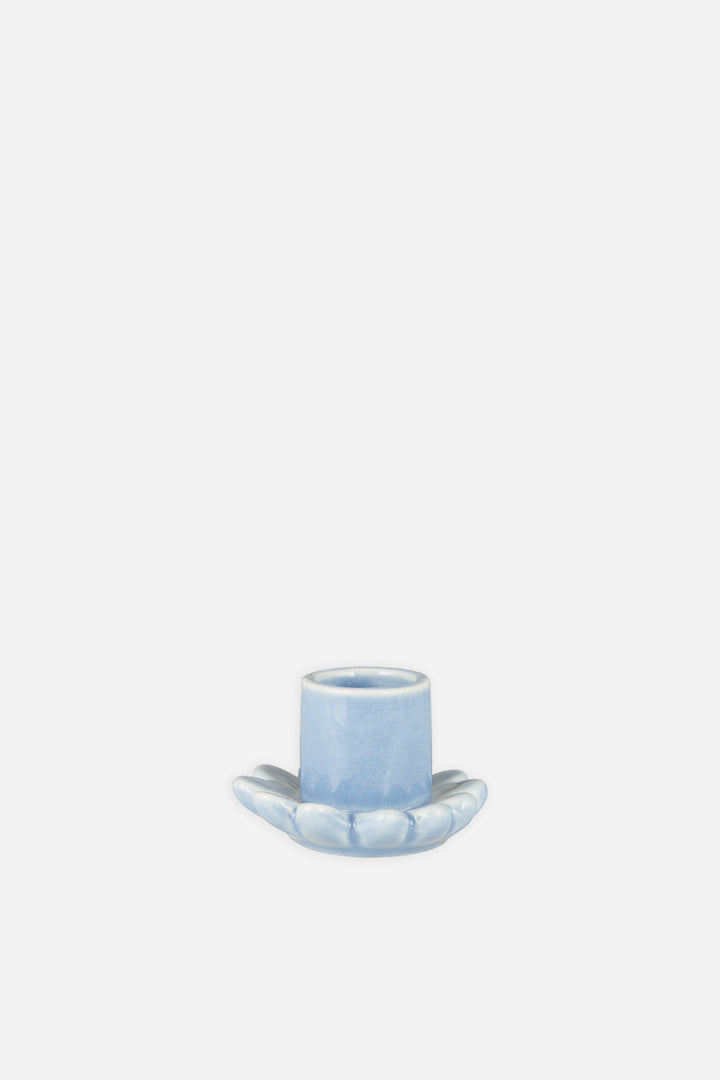 Flower Candle Holder / Blue