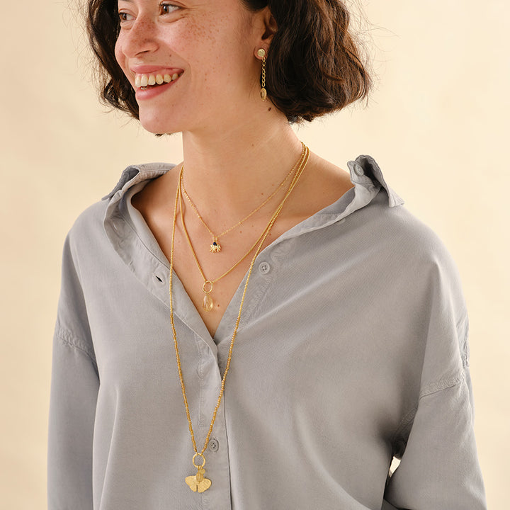 Awareness Citrine Necklace GP