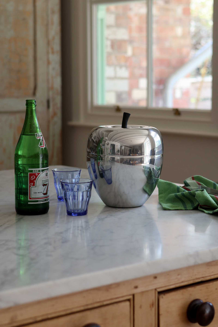 Apple Ice Bucket Lrg Silver