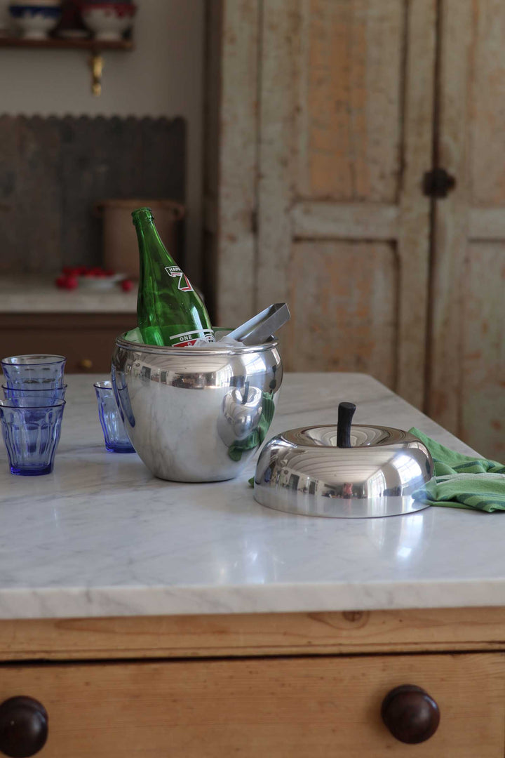 Apple Ice Bucket Med Silver