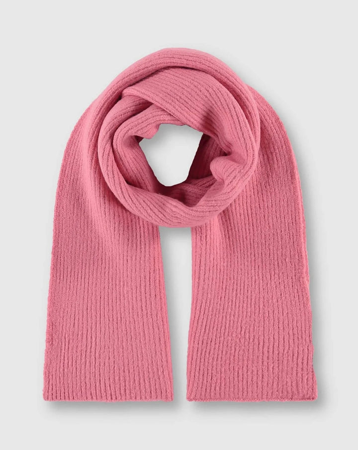 rino and pelle archie pink ribbed winter scarf