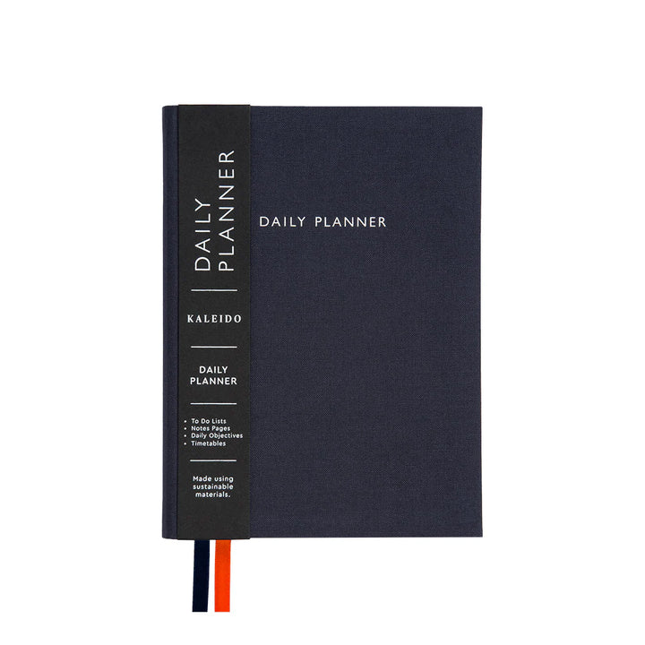 Off Black Fabric Daily Planner B6