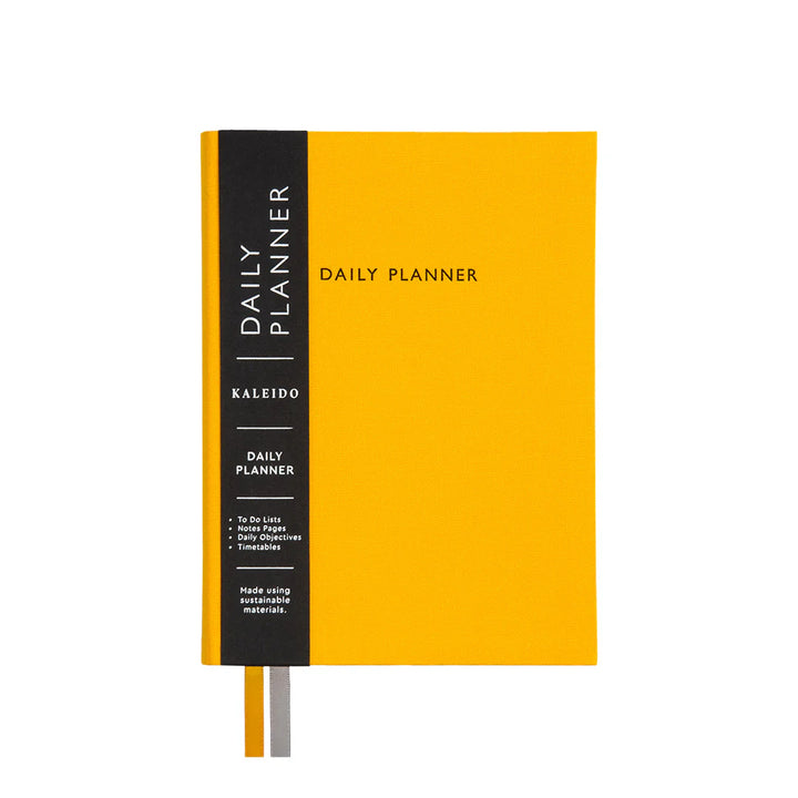 Yellow Fabric Daily Planner B6