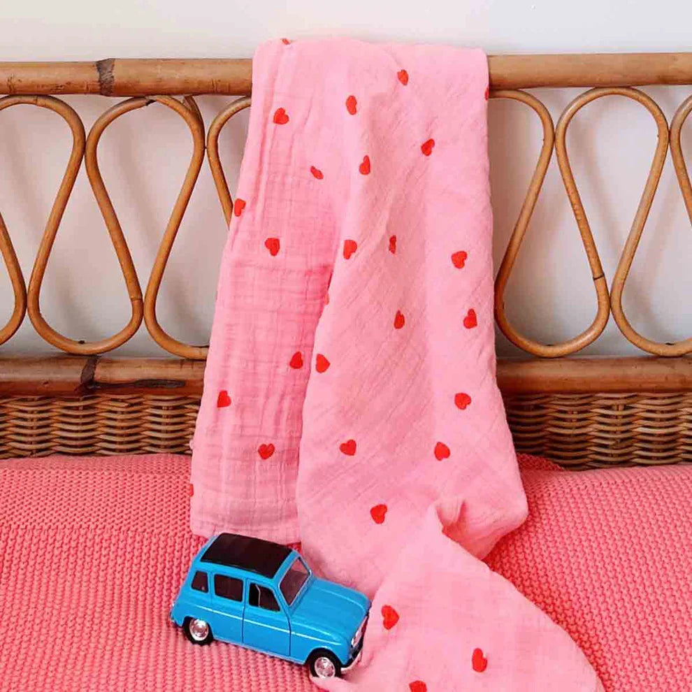 Baby Muslins / Flamingo Heart - Domestic Science Home