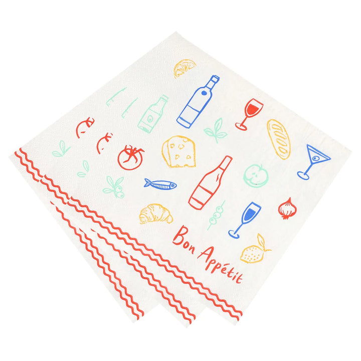 Bon Appetit Napkin / 21 pk