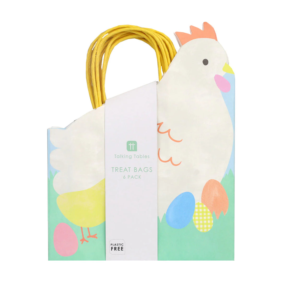 Spring Paper Bag Hen 6pk