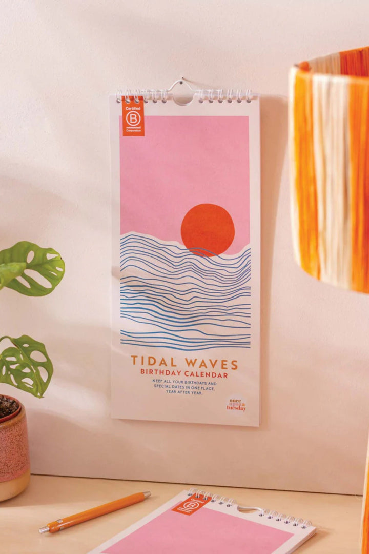 Undated Birthday Calendar / Tidal Waves
