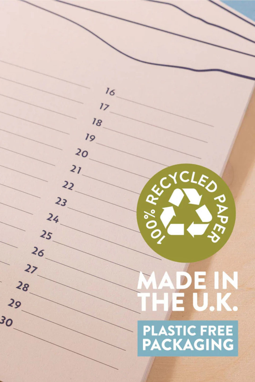 Undated Birthday Calendar / Tidal Waves