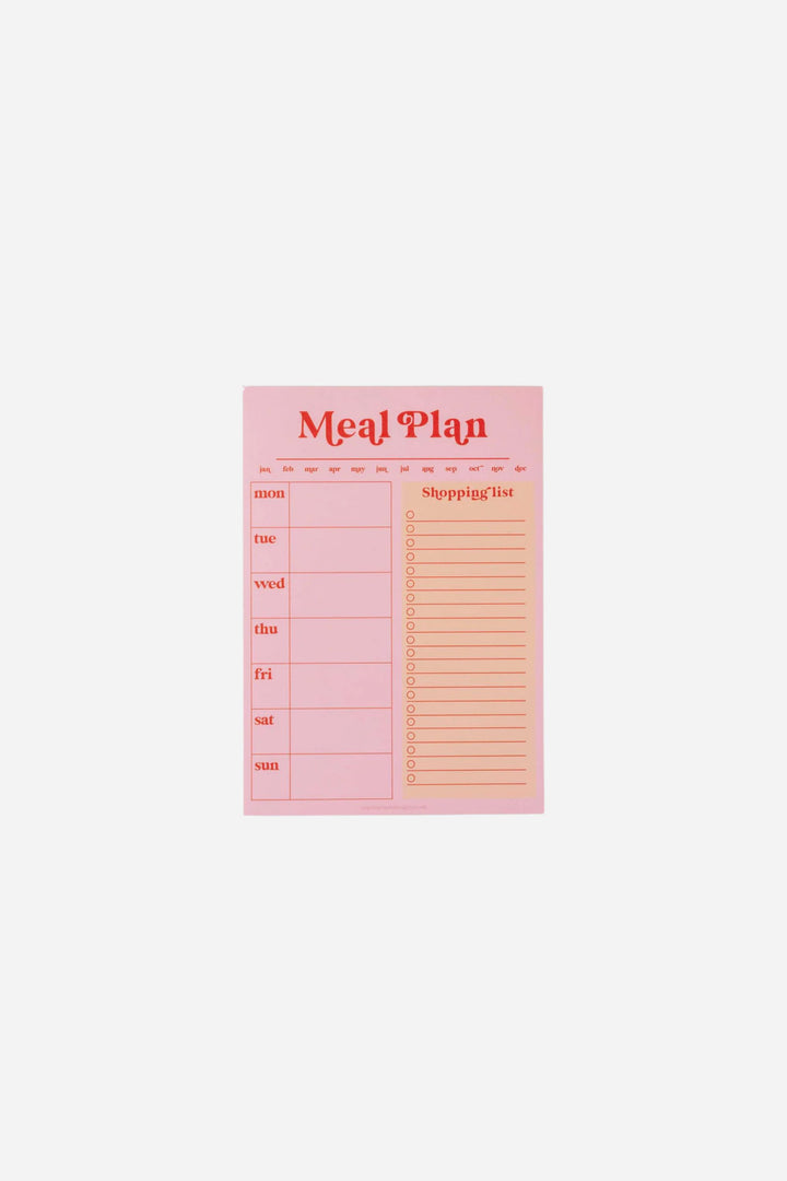 Meal Planner in front of white backround