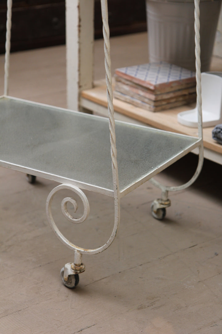 Two Tier Wrought Iron Trolley