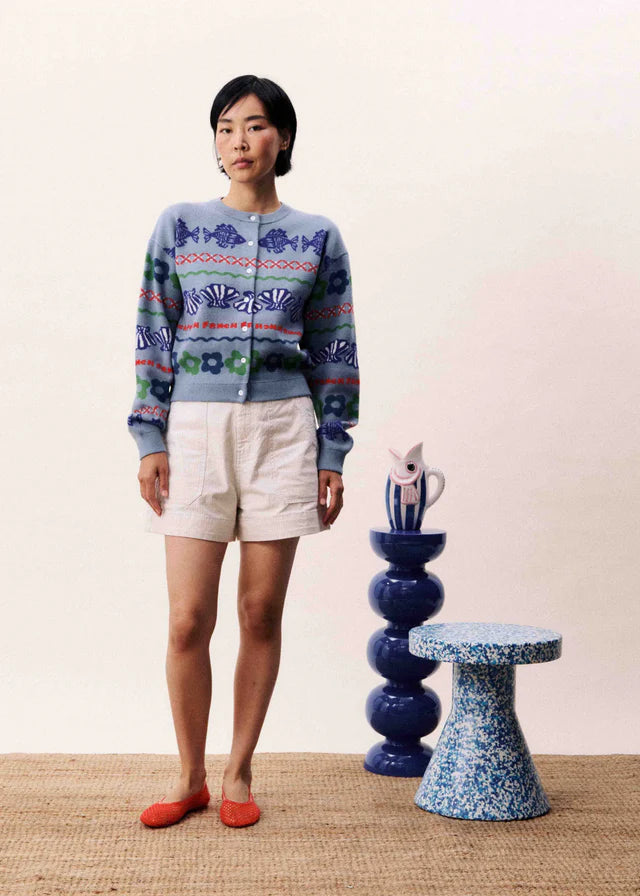 Cardigan Federica / Bleu Clair - Domestic Science Home