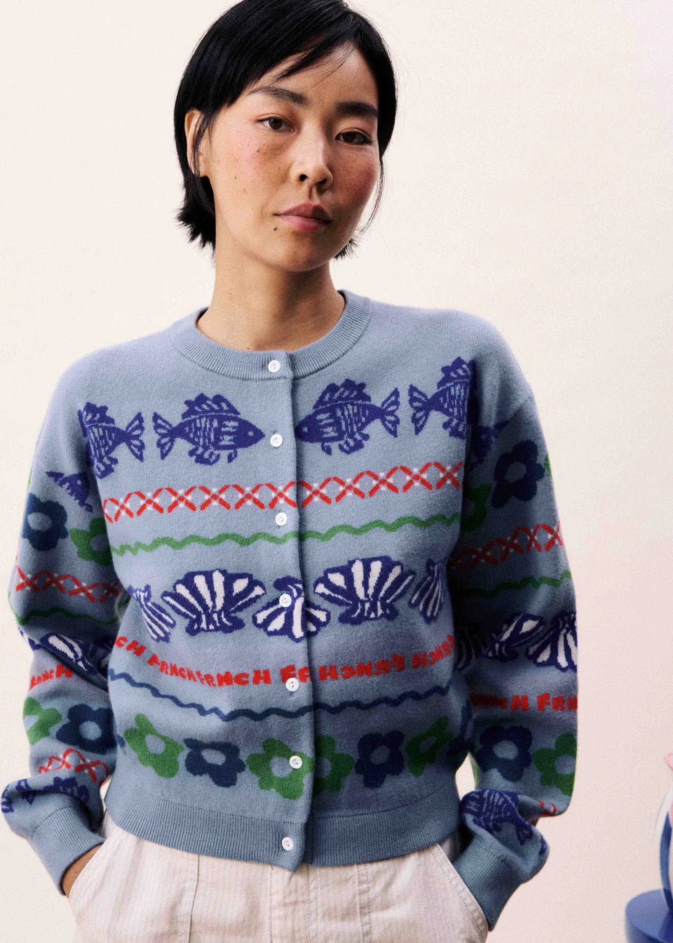 Cardigan Federica / Bleu Clair - Domestic Science Home