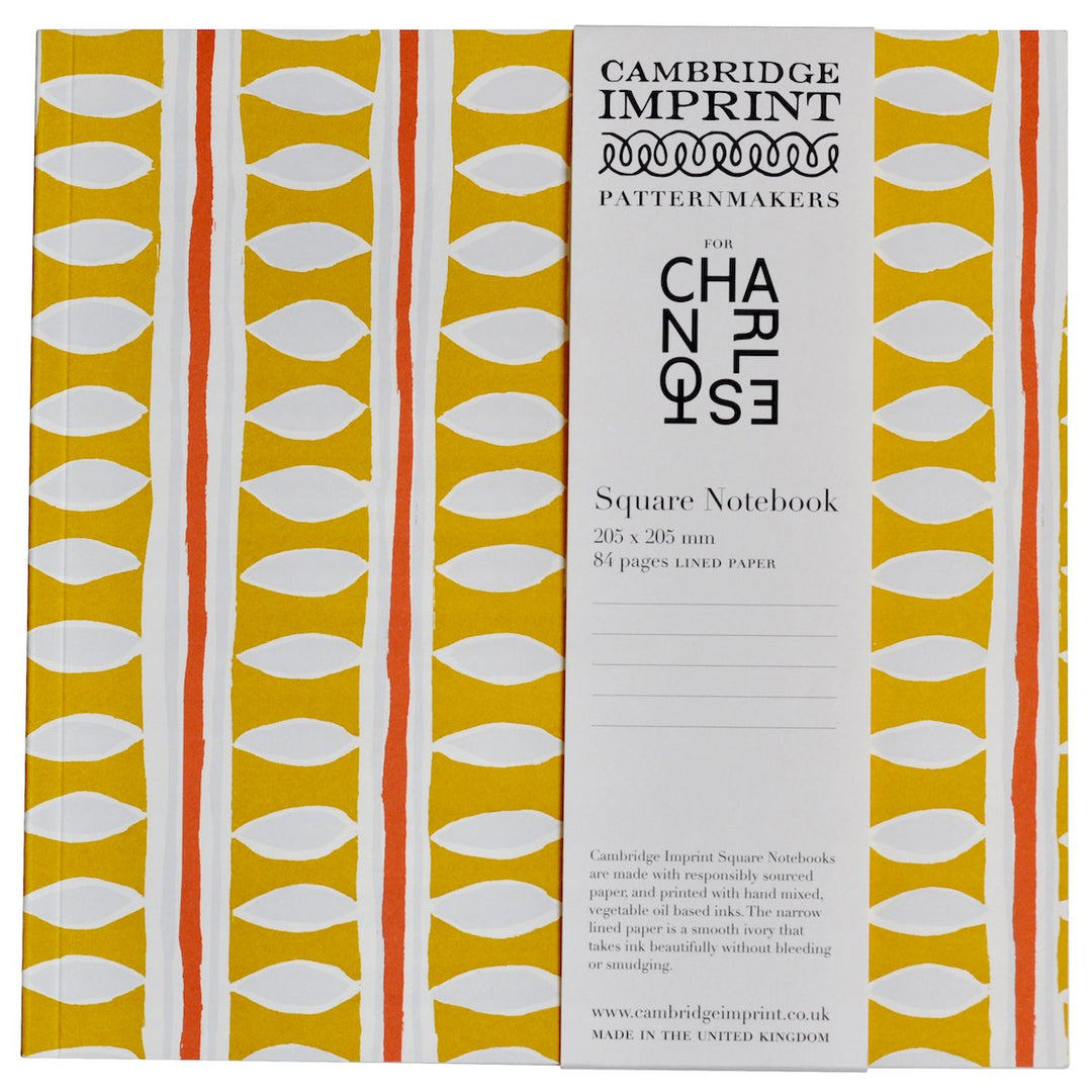 Square Notebook with Lined Paper in Charleston Stripe